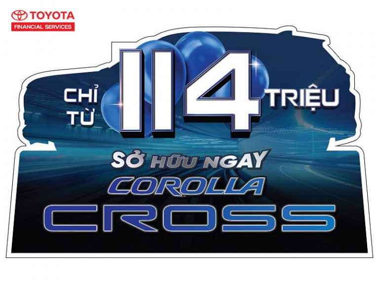 Vay mua xe Toyota Corolla Cross chỉ từ 114 triệu đồng tại TFSVN